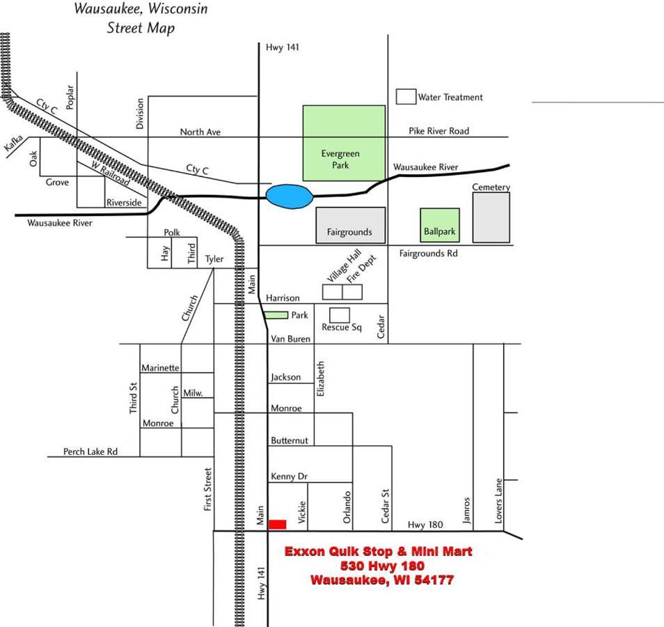 Exxon Quik Stop & Motel Wausaukee Ngoại thất bức ảnh